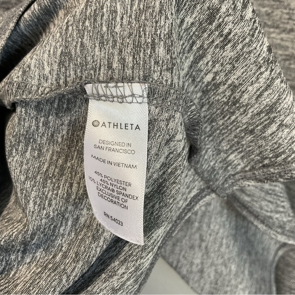 Athleta Active Wear Top Open Back XS heater gray T114 - Picture 6 of 7